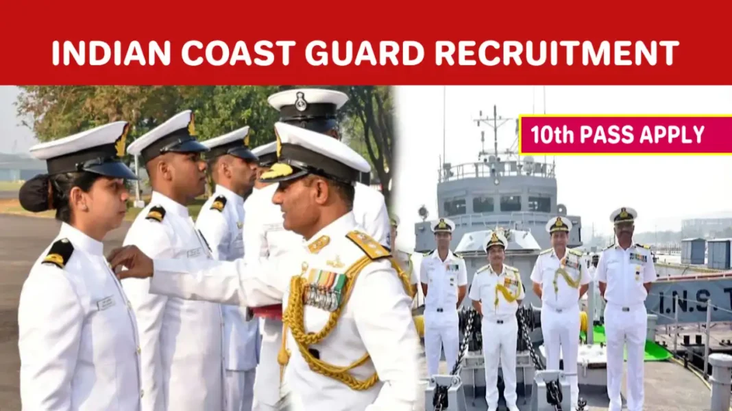 Indian Coast Guard Recruitment 2025 for 10th Pass: Check Online Application Process