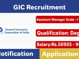 GIC Recruitment 2025: Apply Online for GIC Assistant Manager Posts