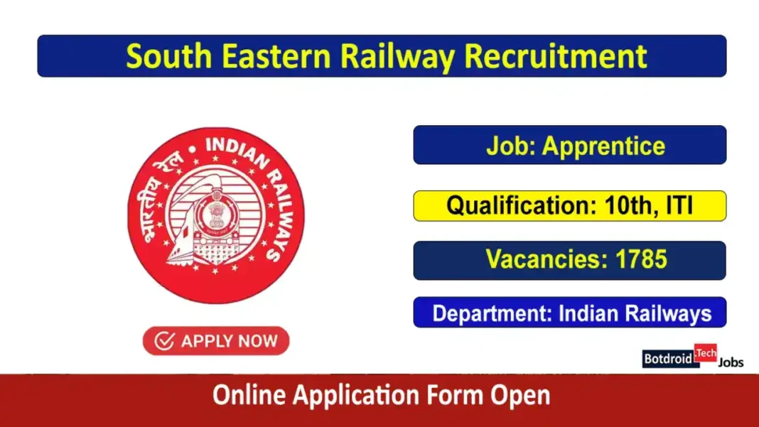 South Eastern Railway Recruitment 2024 Notification Out: Apply Online for South Eastern Railway Jobs