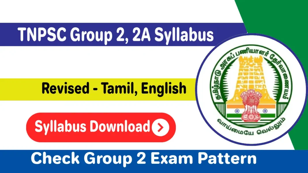 TNPSC Group 2 Syllabus 2025 Pdf Download in Tamil, English