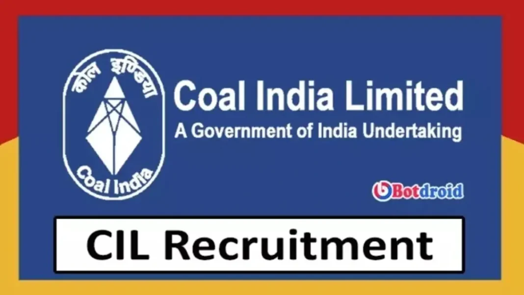 CIL Recruitment 2024, Apply for Management Trainee Jobs in Coal India Limited