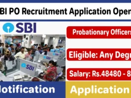 SBI PO Recruitment 2025 Notification, Apply Online for SBI PO Job Vacancies