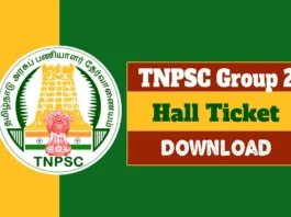 TNPSC Group 2 Hall Ticket 2025 Released, Download Group 2 Mains Admit Card