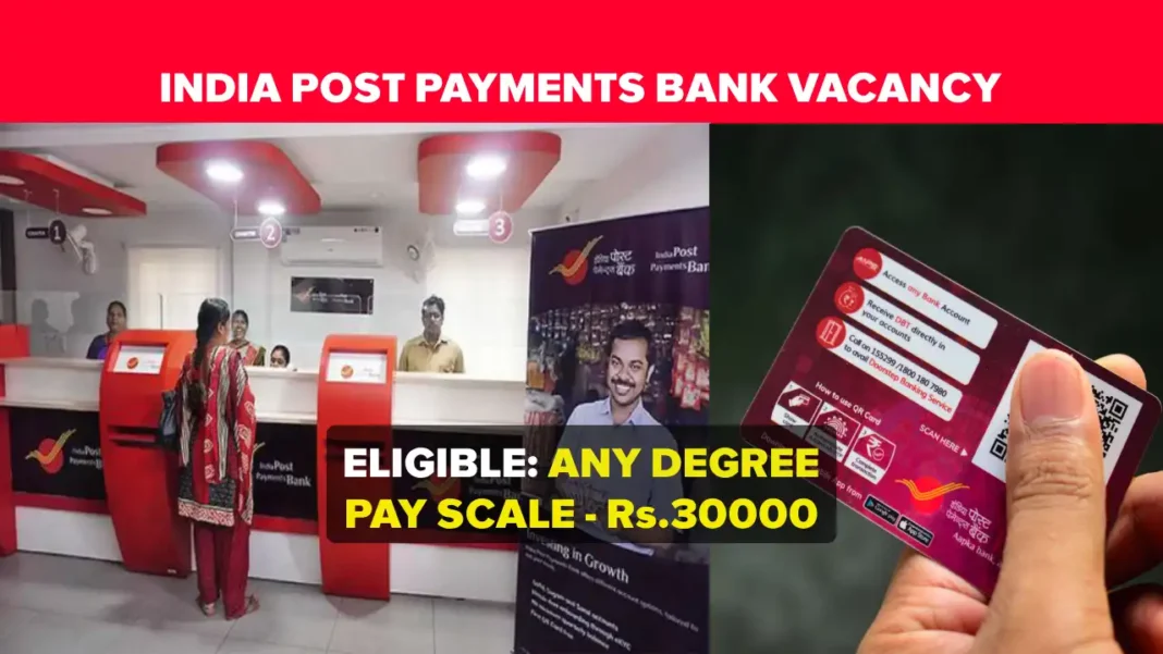 IPPB Executive Recruitment 2025 Application Out for CBO Jobs in India Post Payments Bank