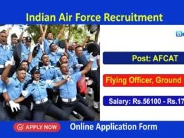 Indian Air Force Recruitment 2024 Apply Online for IAF AFCAT Jobs