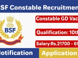 BSF Constable Recruitment 2024, Apply Online for BSF Jobs