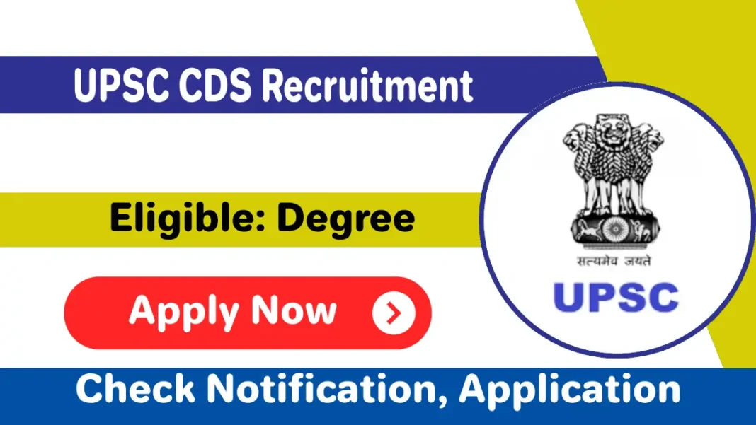 UPSC CDS Recruitment 2024: Apply Online for Combined Defence Services Examination Job Vacancies