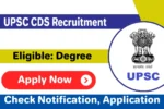 UPSC CDS Recruitment 2024: Apply Online for Combined Defence Services Examination Job Vacancies