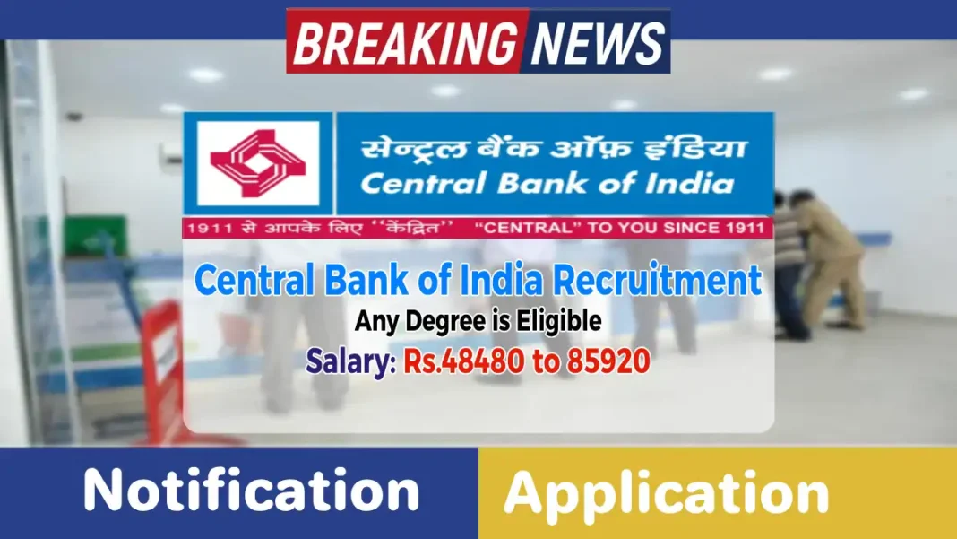 Central Bank of India ZBO Recruitment 2025 Out, Apply for ZBO Vacancies