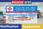 Central Bank of India ZBO Recruitment 2025 Out, Apply for ZBO Vacancies