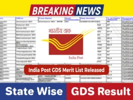 India Post GDS Merit List 2025 State-Wise GDS Result Released Now Online