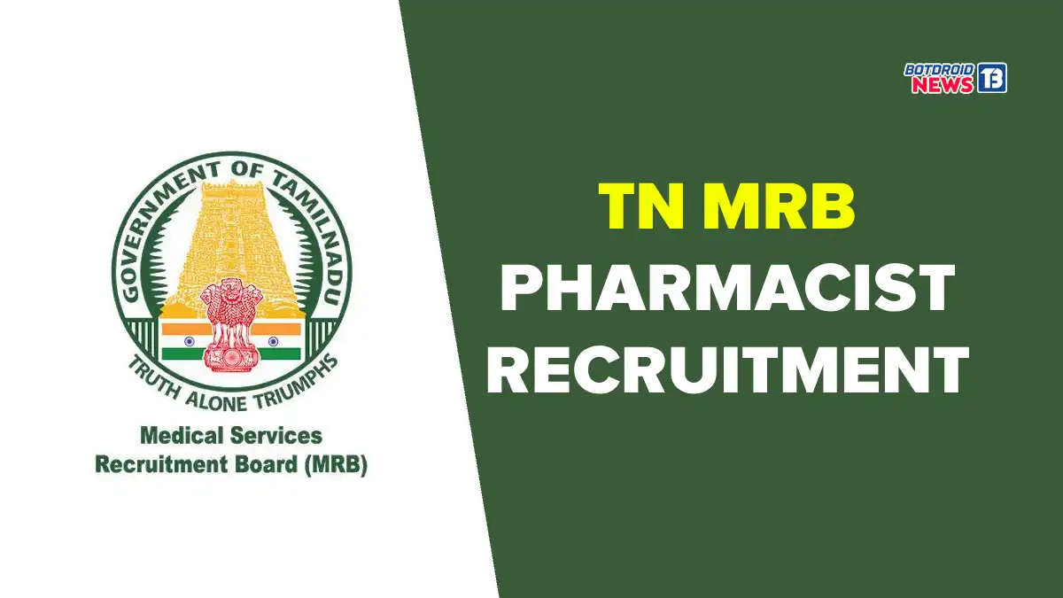 TN MRB Pharmacist Recruitment 2025 Notification and Online Application Released